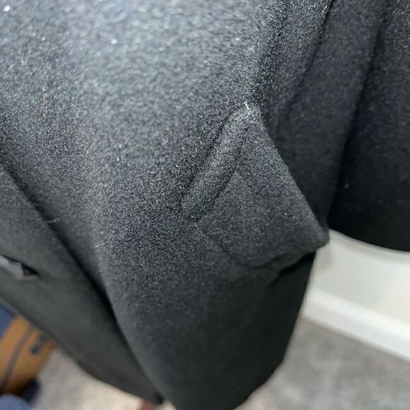 VINTAGE Black Cashmere Fur collar Pioneer Coat Co. for Hudson Belk Retro 60’s M - Picture 10 of 16